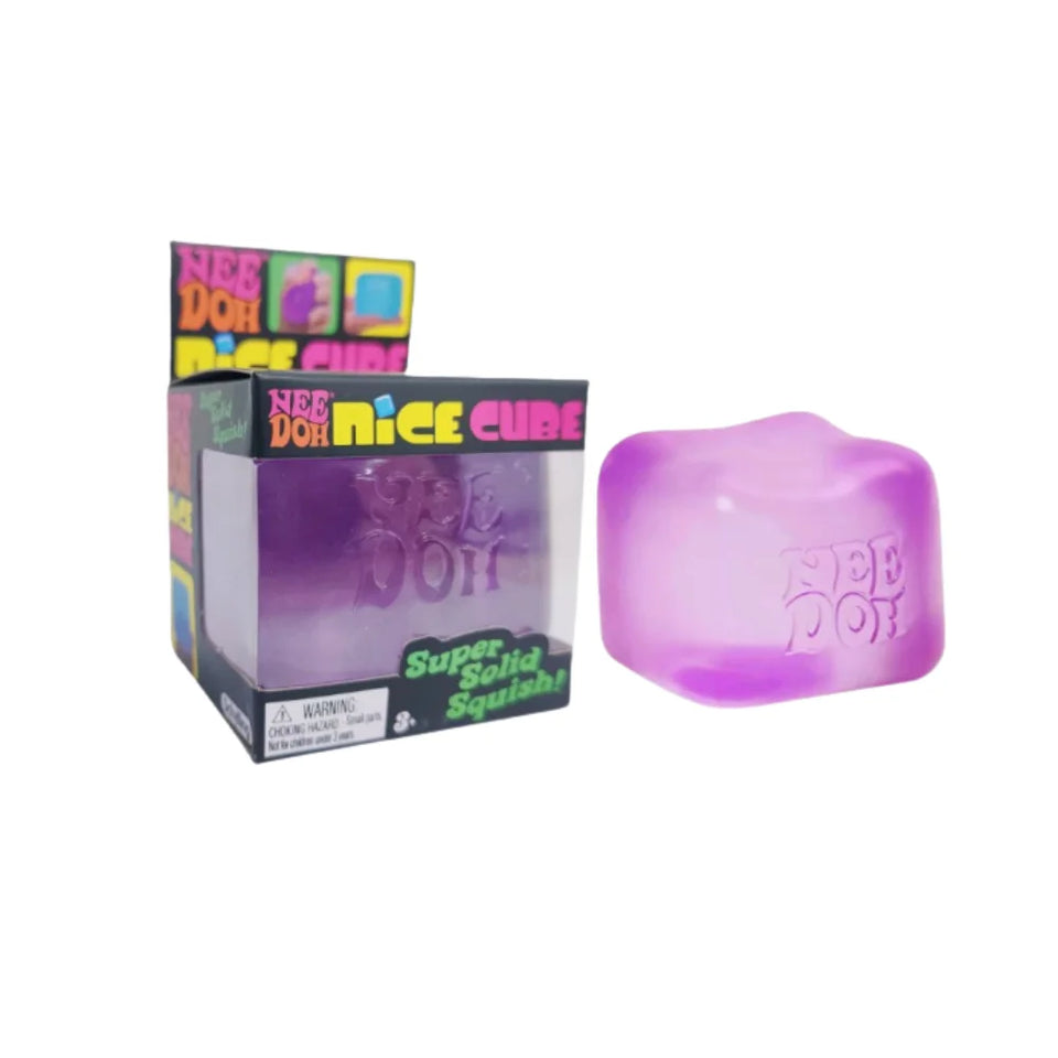 Cute NeeDOH Squishy Cube Fidget Toy, Effective Stress Relief Gadget for Children and Adults