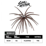TAIYU 2-Pack Floating Sea Urchin Soft Lures, Bionic Soft Baits, TPE Material Fishing Lures for Saltwater Fishing, Commercial Pon