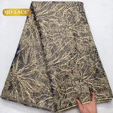 SJD LACE African French Tulle Brocade Lace Fabrics Damask Lace 2026 Latest Nigerian Gilding Jacquard for Women Party Dress 4318