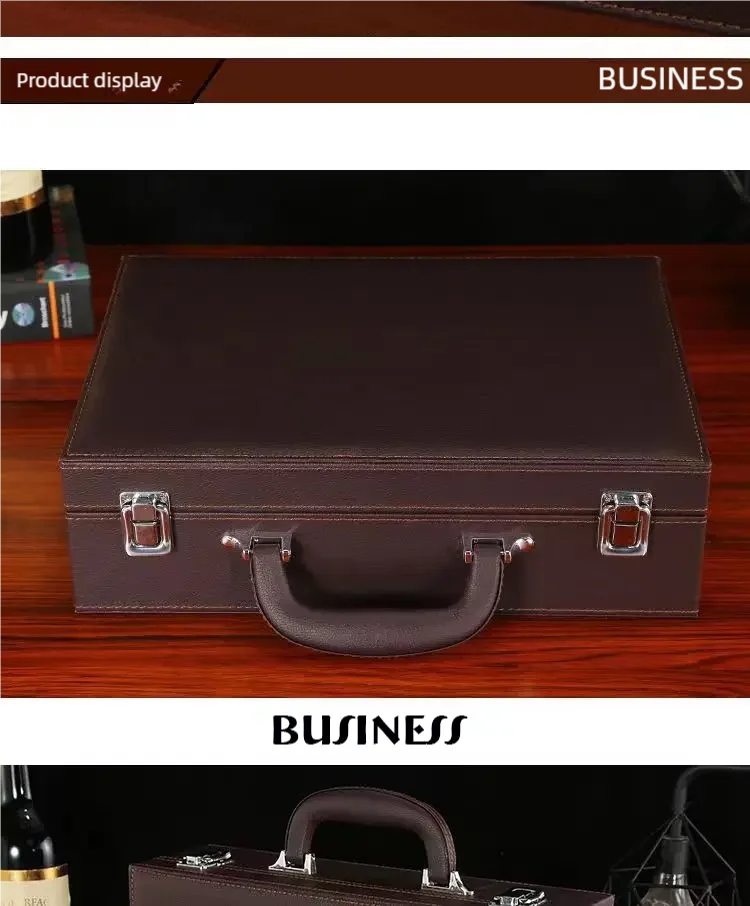 Men's Women's handbags Room Delivery Box Toolbox Information Storage Bag Suitcase Key Leather Business File Box