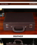 Men's Women's handbags Room Delivery Box Toolbox Information Storage Bag Suitcase Key Leather Business File Box