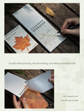 JIANWU Whisper of Leaves Series Vintage Texture Landscape Collage Scrapbook Material Paper Creative Junk Journal Stationery