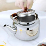 New 1L/1.5L/2L Tea Pot Large Capacity Fast Heating Teapot Stainless Steel Coffee Pot Home Camping