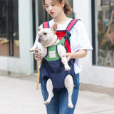 Pet Backpack Carrier for Cats and Dogs, Front Travel Bag, Carrying for Animals, Small and Medium Dogs, Bulldog, Puppy Mochila Pa
