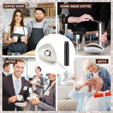 Coffee Bean Dosing Cup and RDT Spray Bottle and Spoon 3-Piece Set, Coffee Bar Accessories, Ceramic Dosing Vessels White HOT