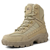 2024 New Winter Work boots Men's Desert Tactical Boots Outdoor Hiking Shoes Men's Leather Desert Combat Ankle Boots Plus Size