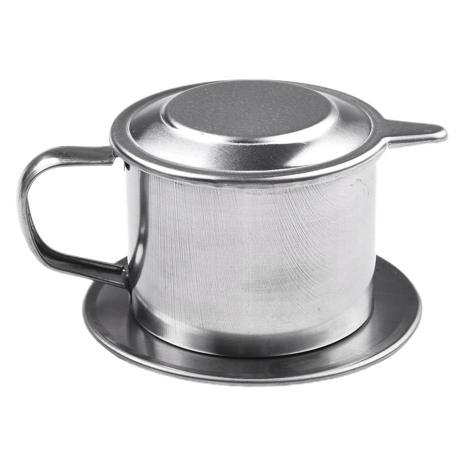 Authentic Vietnamese 50ml/100ml Coffee Pot, Stainless Steel Drip Filter Coffee Maker, Enjoy Traditional Coffee Brewing At Home