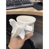 New Spine Shape Ceramics Mugs Coffee Milk Mug Office Tea Cups Drinkware Vase Ornaments Gift for Friends
