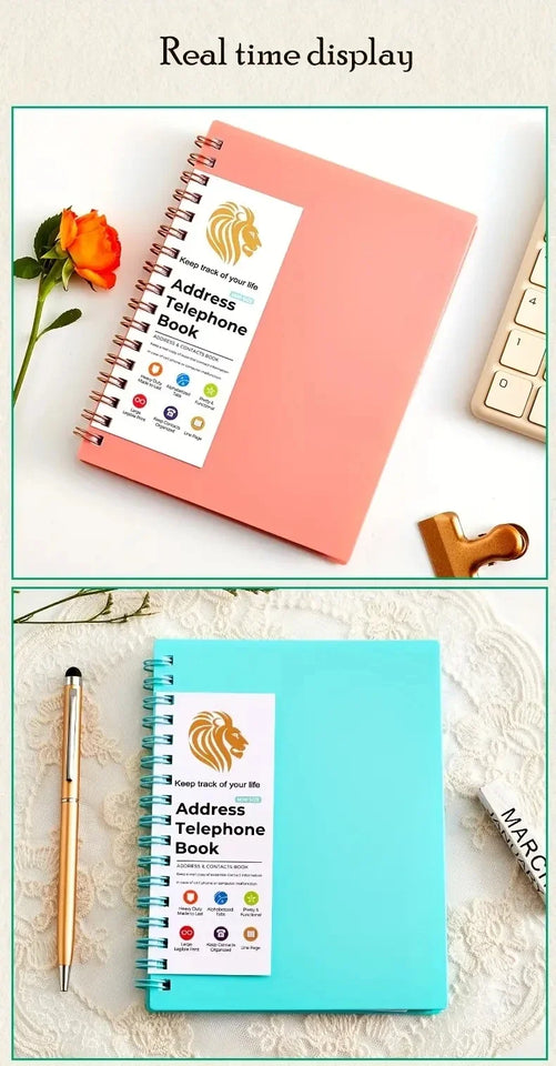 MINI Size Notebook Telephone Address & Birthday Book With Alphabetic Tabs Notepad Notebooks Writing Pads Office School Supplies