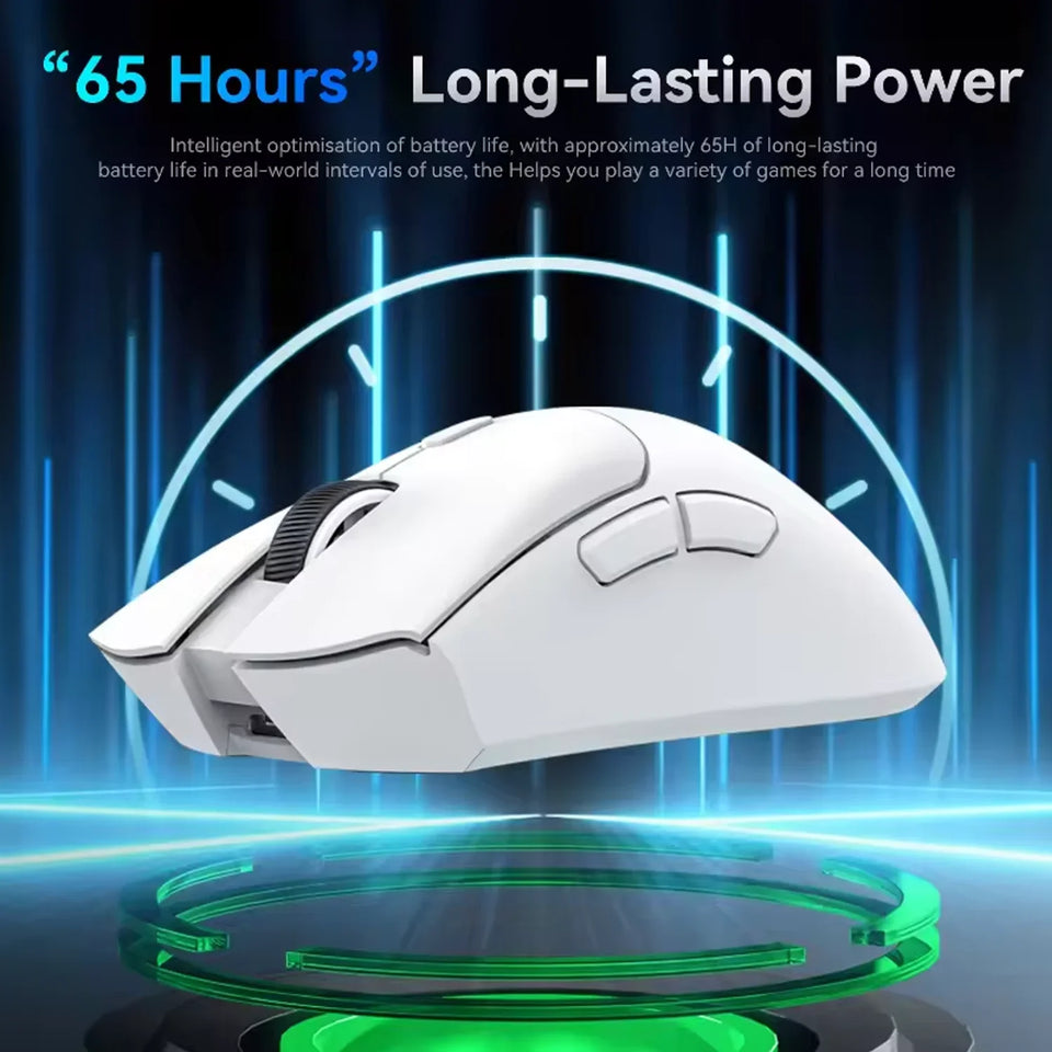 2026 NEW Gaming Mouse 3-Speed DPI Esports Wireless Ergonomic Design Gaming 2-mode Connection Magnetic Charging Dock RGB Lighting