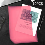 10 to 30 PCS A4 File Folder Desk Organizer Stationery Clear Folder for Documents Office school supplies