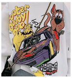 Letter Printing Sweatshirt Women High Street Cartoon Puppy Car Clothes Casual Crew Neck Sweater Bulk Items Wholesale Lots