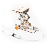 Kids Hydraulic Lift STEM Toy, DIY Physics Experiment Kit for Science Projects, Hands-On Educational Building Model for Ages 8-12