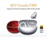 QCY T33S Open Ear Earbuds Crossky C30S Ultra-Comfort Clip On Ear Buds Wireless Bluetooth 6.0 LDAC Hi-Res Audio 40H Earphones