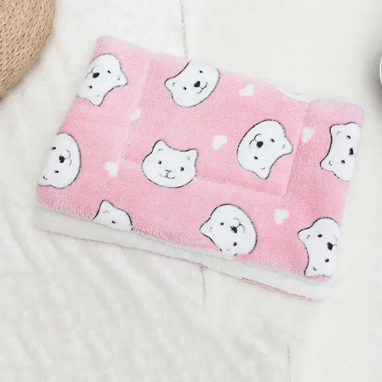 Four Seasons Universal Cat Litter Pet Mat Soft Cat and Dog Sleeping Mat Blanket Thickened Pet Mat Dog Kennel Non-slip Cushion