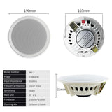 6 Inch 8 ohm Ceiling Speaker Full range stereo sound High fidelity sound quality Passive Speakers home Background Music system