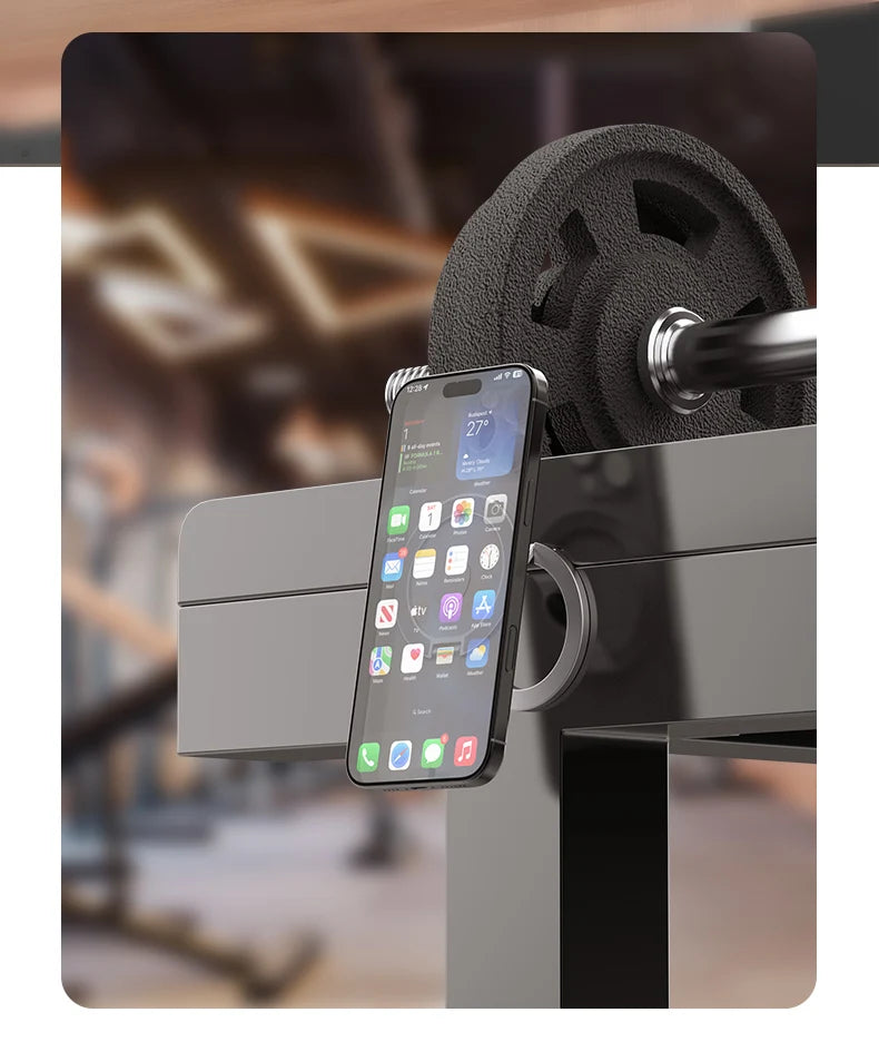 Double Sided Magnetic Phone Ring Holder Kickstand Magnet Grip for MagSafe For iPhone 16 15 14 Android Gym Car Holder Phone Stand