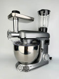 8L Multifunctional Stand Mixer Commercial & Home Use Electric Dough Kneader Juice Extractor & Meat Grinder Combo Heavy-Duty