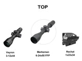 Vector Optics Scope Universal Big Side Wheel Scopes Parallax Adjust Side Wheels 3 Types Aluminum Alloy Sidewheel to Choose From