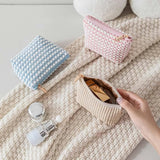4Pcs Comestic Bag Make Up Storage Organizer Puffy Makeup Bag Comestic Pouch for Travel Portable Velet Large Toiletry Bag Organiz