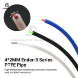 New Arrivals 2*4mm PTFE Tube for Ender3 CR10 Kobra Series Extruder Hotend PTFE Pipe for Elegoo Flashforge Snapmaker 3D Printer