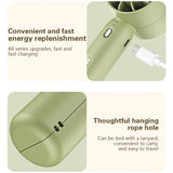 Portable 2 in 1 USB Mini Fan 3 Speed Handheld Desktop Rechargeable Small Cooler for Student Dorm Home Office Summer Gadget
