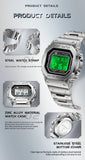 SANDA 2162 Men's Electronic Digital Watch Countdown LED Electronic Night Light Sports Waterproof Men's Electronic Watch