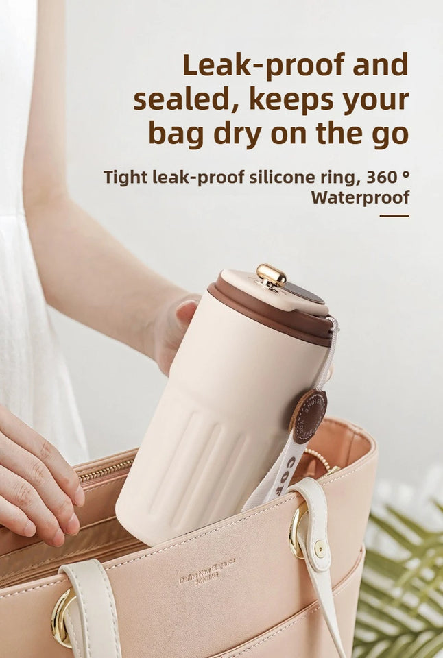 Smart Temp Display Stainless Steel Tumbler Thermal Mug Vacuum Insulated Coffee Cup Travel Thermos Cups Hot Water Bottle for Tea
