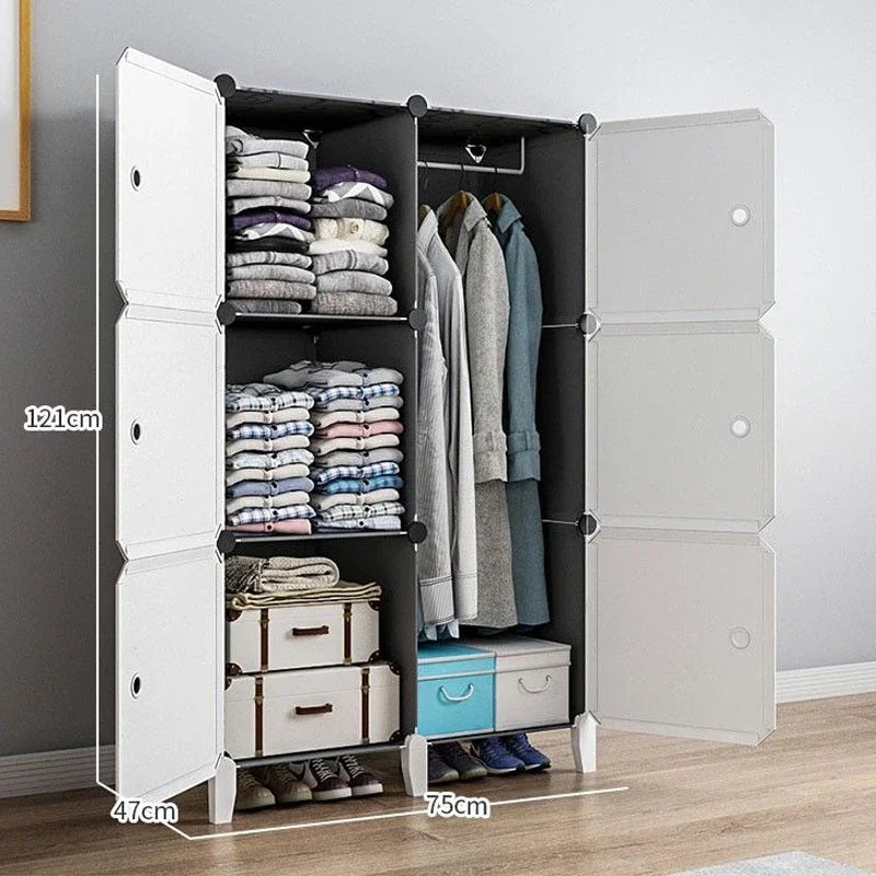 Clothes Folding Cabinets Locker Dustproof Foldable Simplicity Children Wardrobe Bedroom Furniture Organizador De Zapatos
