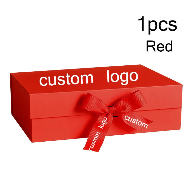 Cardboard Package Box Pink Black Carton Large Gift Box Personalized Logo Corrugated Box For Packaging Party Box With Ribbon