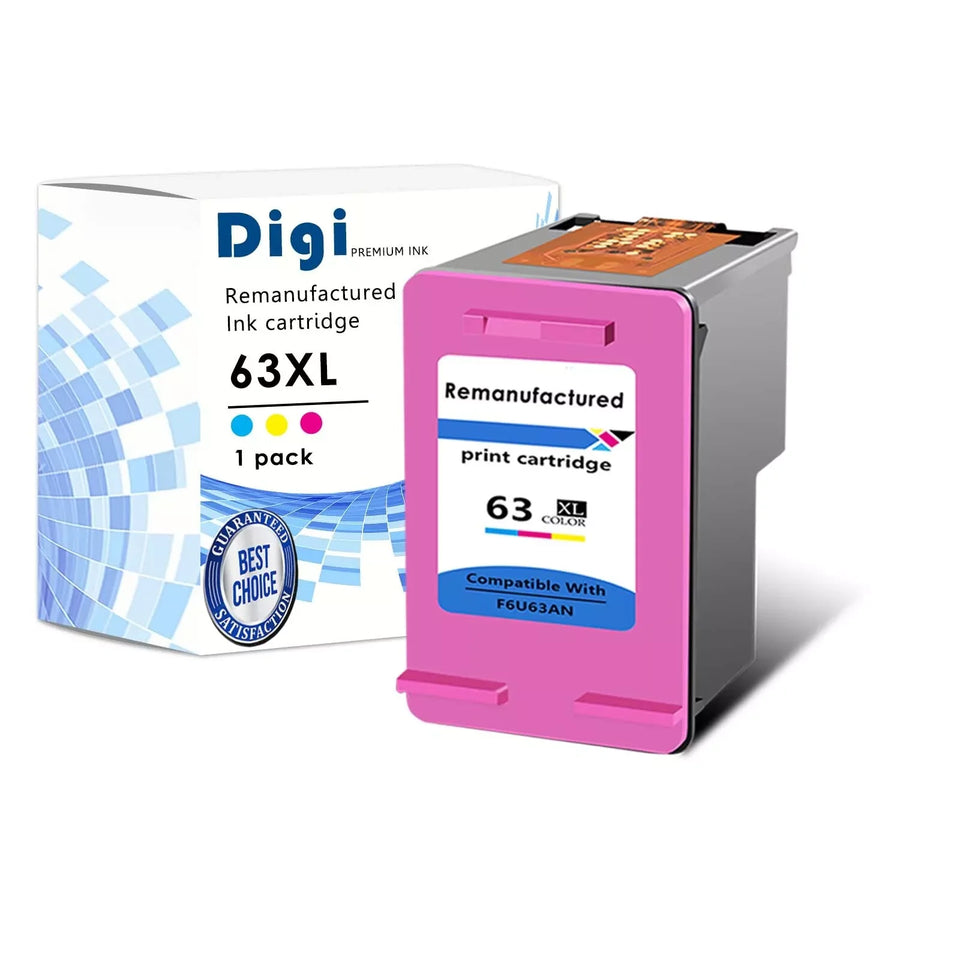Greencycle 63XL F6U64AN Black Color Ink Cartridge For HP Officejet 3830 3831 3832 4650 All-in-One Printer