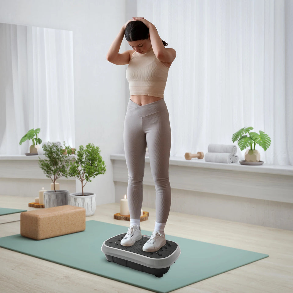 Vibration Plate Exercise Machine Fat-Burning Home Fitness Fat Slinger Shaping Whole Body Workout Portable Fitness Equipment