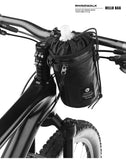 Rhinowalk Bicycle Handlebar Bag 1.6L Insulated Water Bottle Bag Cycling Front Tube Bag Commuting Morandi Color Shoulder Pack