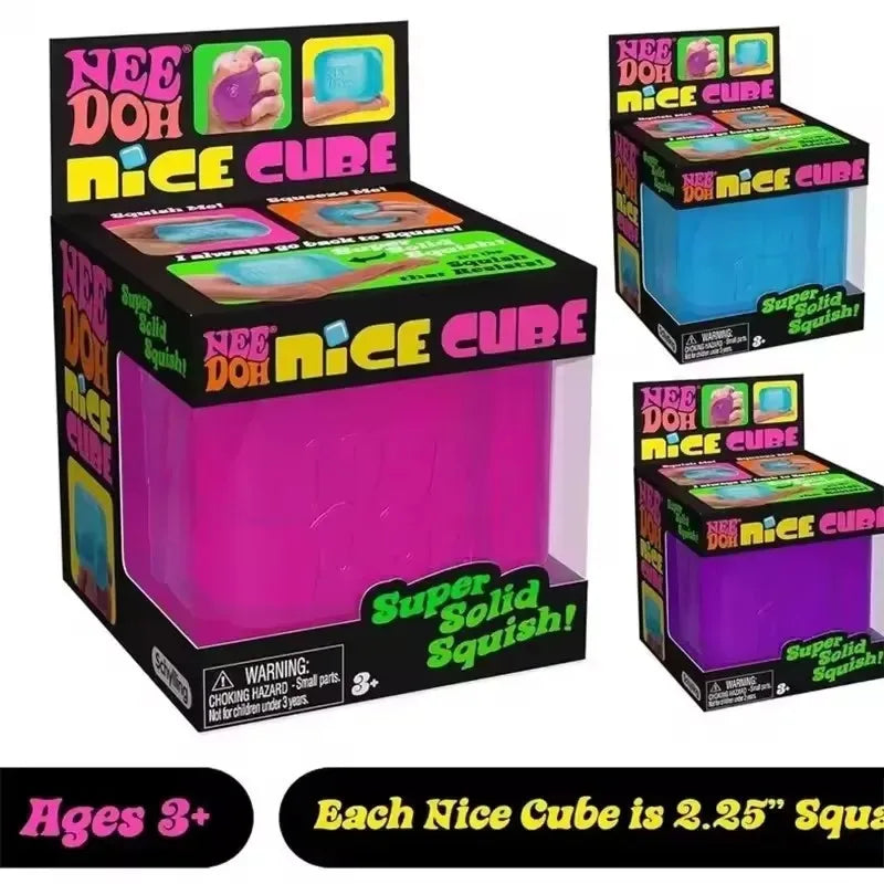 In Stock/,.Squishy Schylling Needoh Nice Cube Sensory Toy Anti-Stress Stress Relief Jigsaw Pressure Relief Souvenir for Kids 말랑이