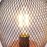2Pcs Metal Cage Table Lamp Round Shaped LED Lantern Battery Powered Cordless Lamp for Weddings Party  Home Decor Candle Holder