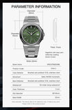 Specht&Sohne New Arrivals Blue Automatic Mechanical Watches For Men 38MM Stainless Steel Waterproof Classic Elegant Watch 50M