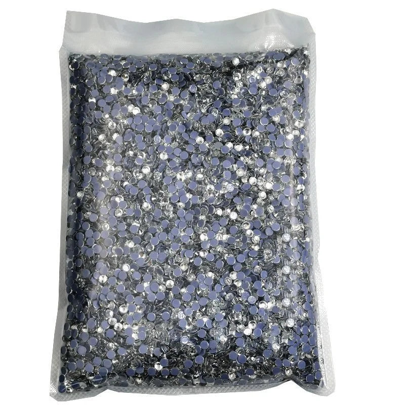 SS3-SS50 14400pcs/bag Big Bag Bulk Wholesale DMC Glitter Crystal AB Hotfix Rhinestones Strass Iron On Stone Gems
