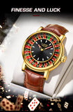 LIGE Creative Luxury Mens Watches Roulette Game Dial Fashion Mens Watch Waterproof Luminous Quartz Wristwatches Rolling Ball