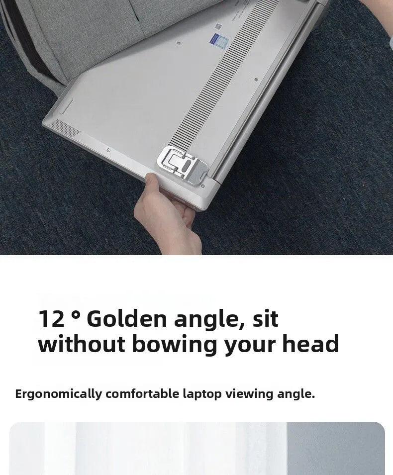 Desktop Riser Portable Foldable Laptop Stand Plastic Feet Hidden Keyboard Mini Adjustable Support Holder for Notebook
