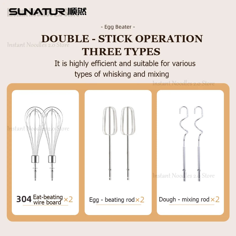 Hand Mixer 220V Blender 300W Electric Food Processor 3 in 1 Mixer Kitchen Appliances Machine Mixer for Baking