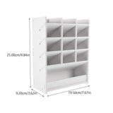 Desktop Storage Box Wood Office Stationery Organizer School Office Pen Stand Living Room Coffee Table Remote Control Organizer