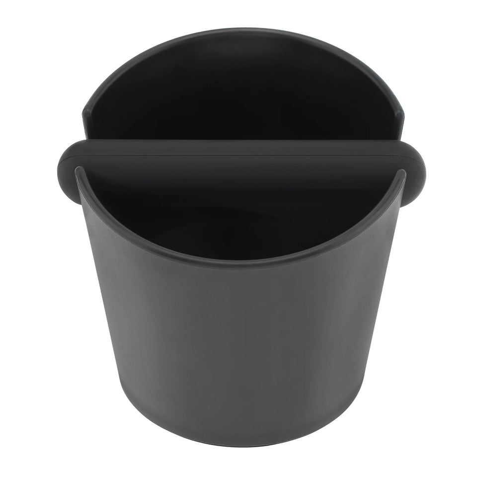 Serviceable Shock Absorption Coffee Knock Box with Espresso Cleaning Brush, Removable Knock Bar Espresso Dump Bin