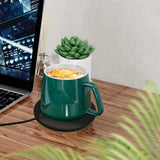 Mini Portable USB Cup Warmer Coffee Mug Heating Coaster Smart Thermostatic Hot Plate Milk Tea Coffee Water Thermostatic Heating