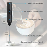 Mini Electric Milk Foamer Blender Wireless Coffee Whisk Mixer Handheld Egg Beater Cappuccino Frother Mixer Kitchen Whisk Tools