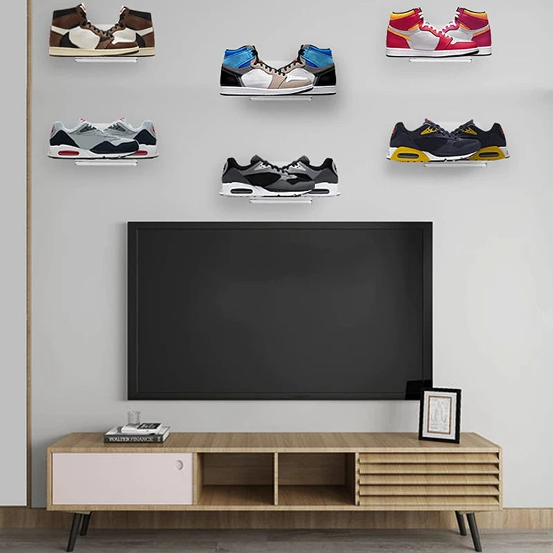 Floating Shoe Display,Shelves Wall Mount Levitating Shoe Display Stand For Sneaker Collection Or Shoes Box