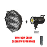 SH 115/135W LED COB Video Light Photography Lamp With Tripod Softbox Remote Control Video Light For Skit Video Photography