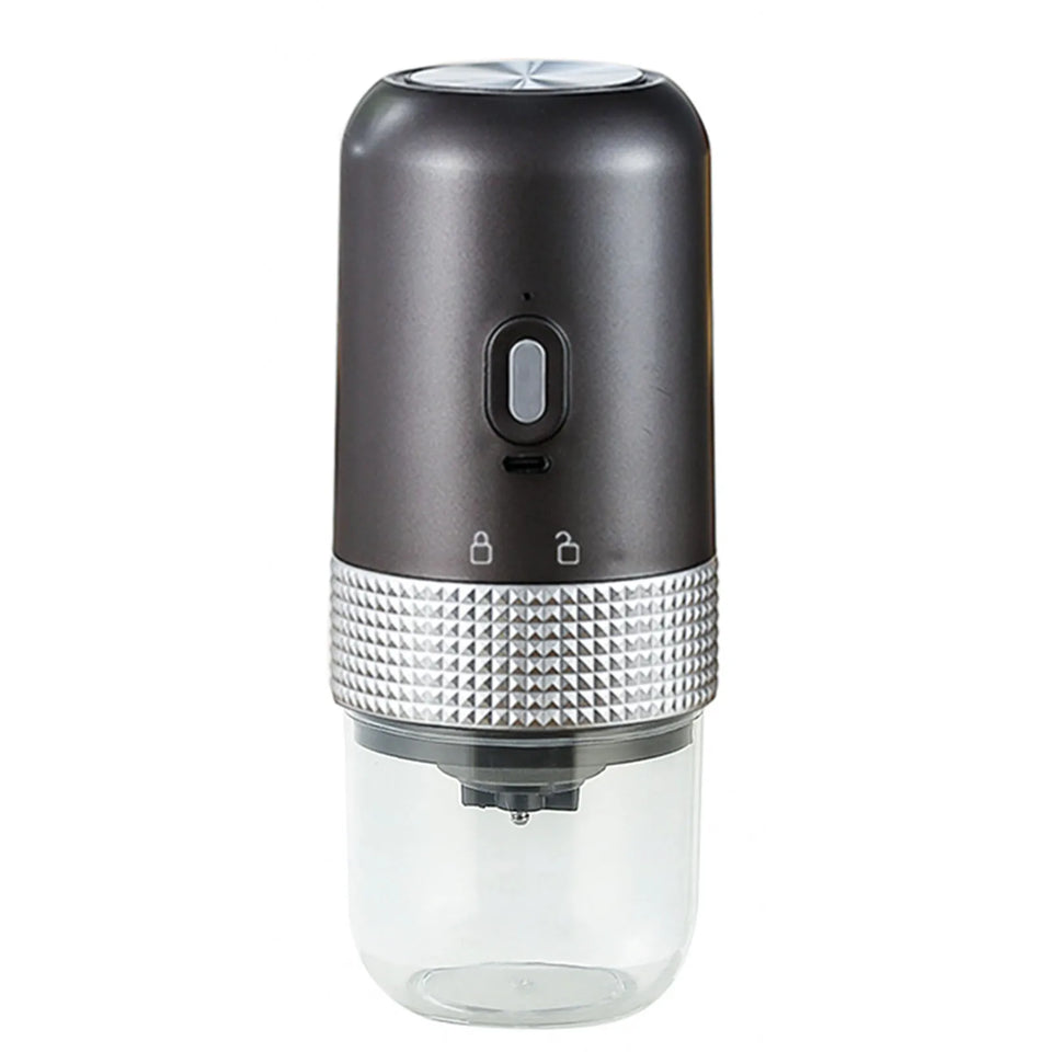Portable Electric Burr Coffee Grinder 13W 200ml USB Rechargeable Adjustable Setting Cordless Coffee Bean Grinder with Cleanin