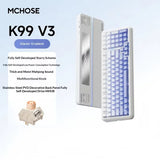 MCHOSE K99 V3 Mechanical Keyboard Tri-Mode Wireless ARGB Control Knob 10000mAh Dual 8K 0.125ms Hot-Swappable Custom Game Keyboar