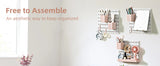 Deli Pink 4pcs Pegboard Combination Kits, Easy Storge, Free & Easy to Assemble, Two Installation Methods