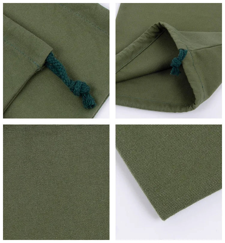 Cotton Drawstring Storage Bag White Canvas Bags for Candy Gift Package Pouch Reusable Home Sundries Organize Dustproof Sacks